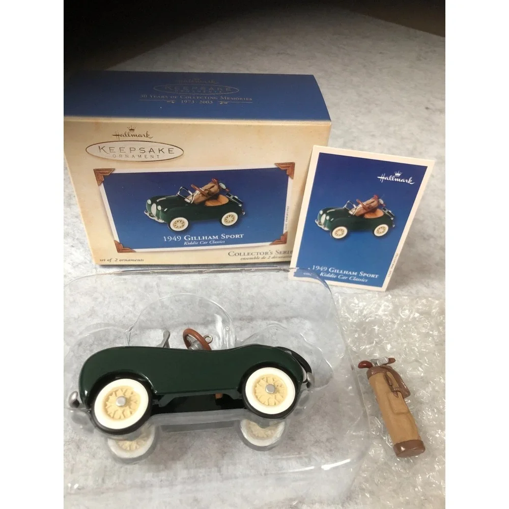 Hallmark Keepsake 1949 Gillham Sport Kiddie Car Classics Ornament NEW IN BOX #10